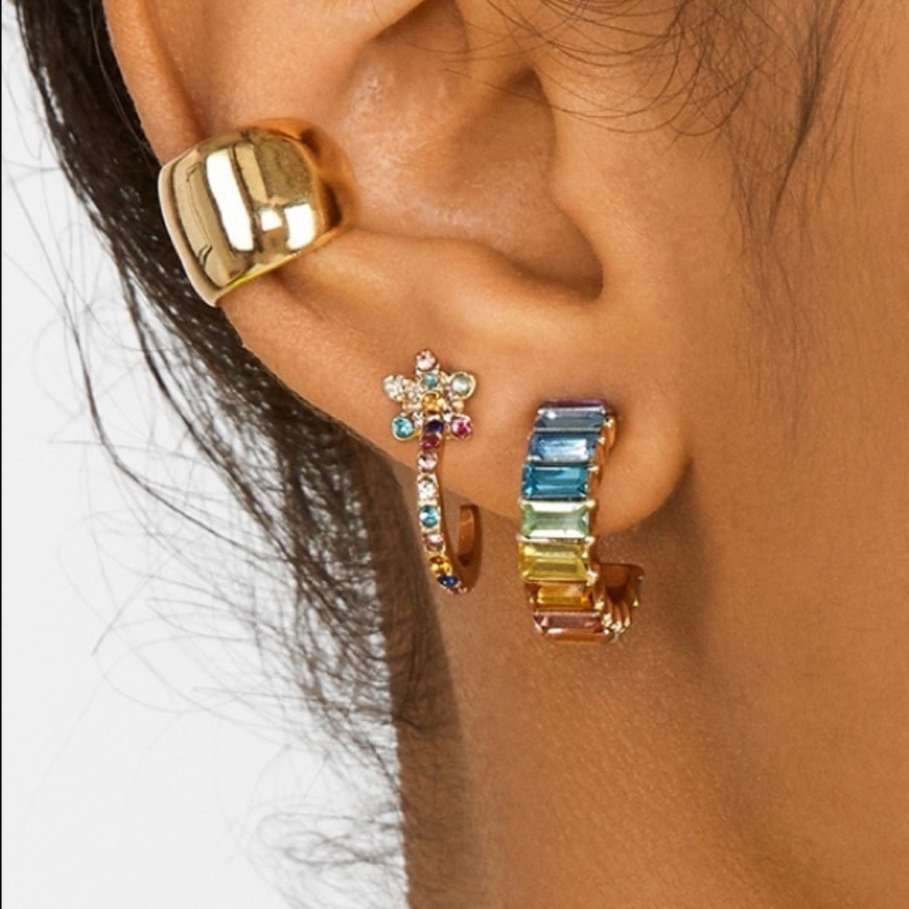 Rainbow Crystal Mini Hoops! - Picture 5 of 5